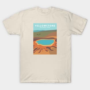 Yellowstone National Park, Wyoming Travel Poster T-Shirt